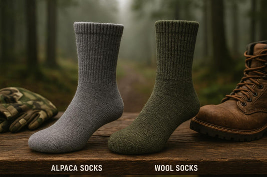 Alpaca Socks vs Wool Socks for Hunting Layers