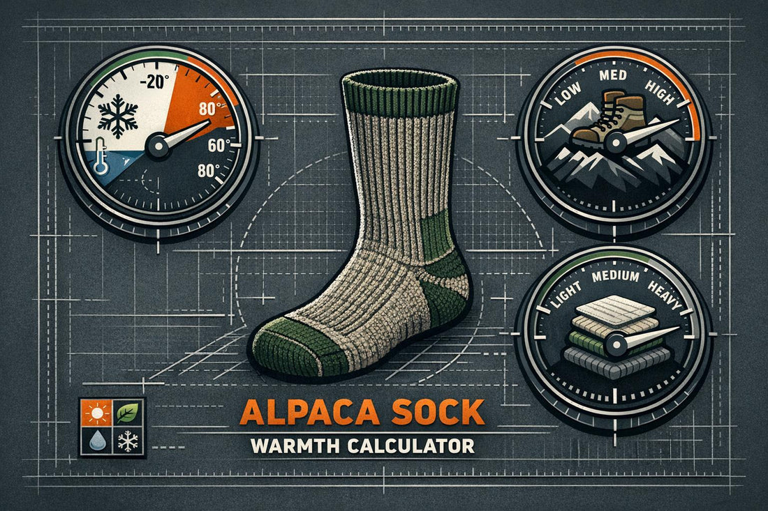 Alpaca Sock Warmth Calculator