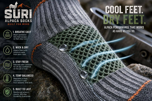 5 Ways Alpaca Socks Keep Feet Cool and Dry