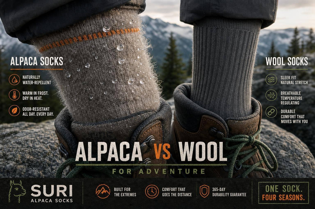 Alpaca Socks vs Wool Socks for Adventure