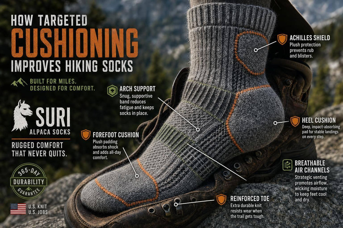 How Targeted Cushioning Improves Hiking Socks