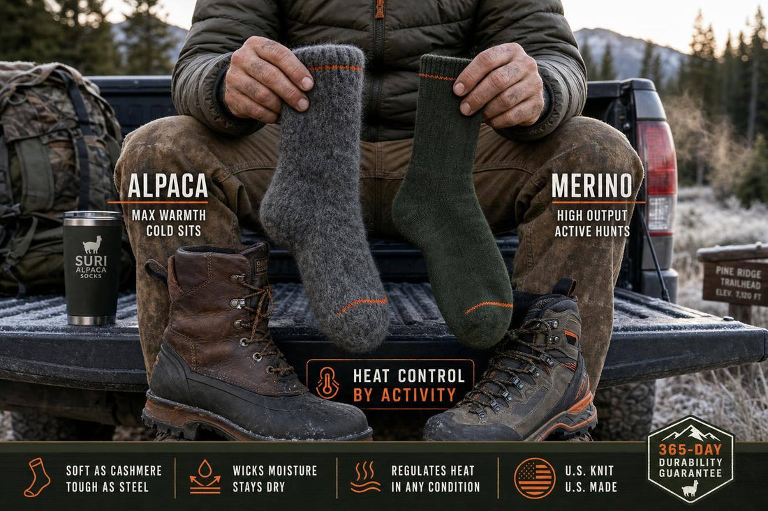 Alpaca vs Merino Hunting Socks: Heat Control