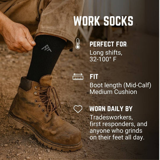 Work Sock Buy 3 Get 3 Free Bundle